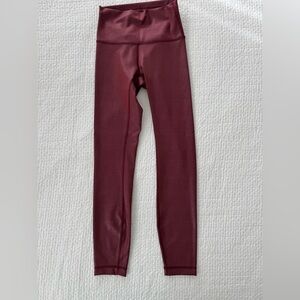 lululemon athletica Burgundy Leggings
